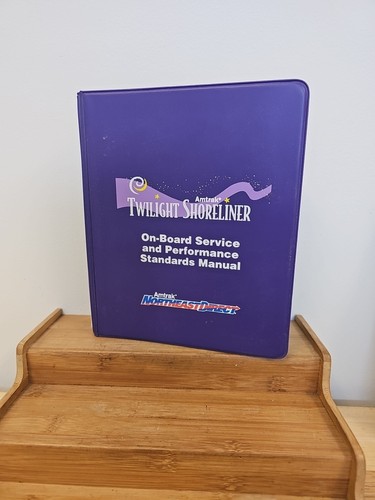 1998Amtrak Twilight Shoreliner On Board Service & Performance Standards Manual.