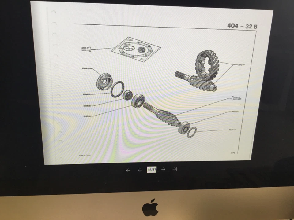 Peugeot 403 404 saloon differential parts 322105 320307 320602 320603 329801 — 第 3/4 张图片