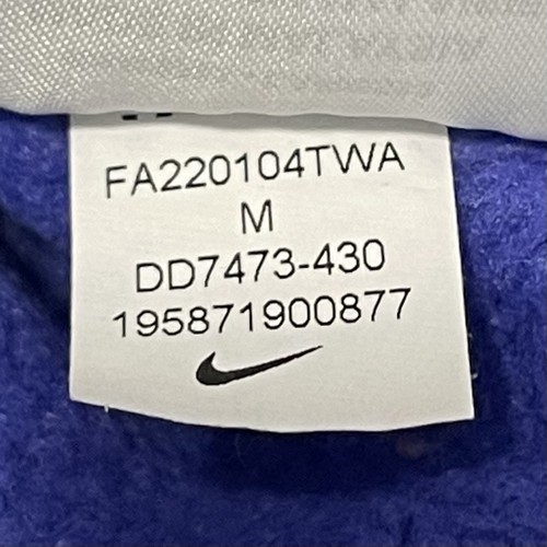 Nike Sweatshirt Girls M Purple Logo Sportwear Club Boyfriend Fleece Crewneck - Picture 13 of 14