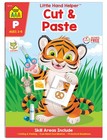 School Zone Cut & Paste Workbook: 32 Pages, Toddler, Preschool, Kindergarten.