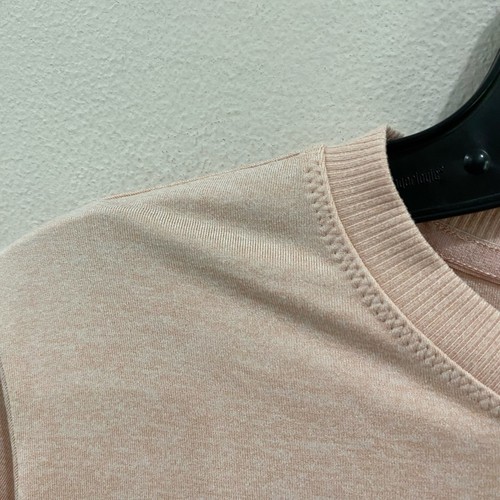 Athleta Girl Uptempo Light Pink Long Sleeve Performance Top Size XL/14 - Picture 4 of 10