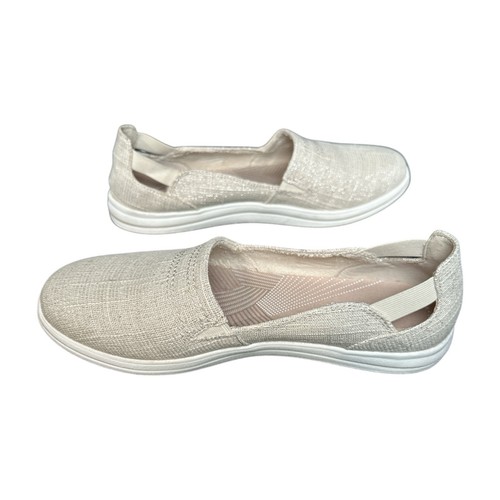 Clarks Breeze Step II Flat Women's 8.5M Beige Natural Interest Slip-on Shimmer - Picture 5 of 10
