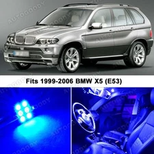 18 x Premium Blue LED Lights Interior Package Upgrade for BMW X5