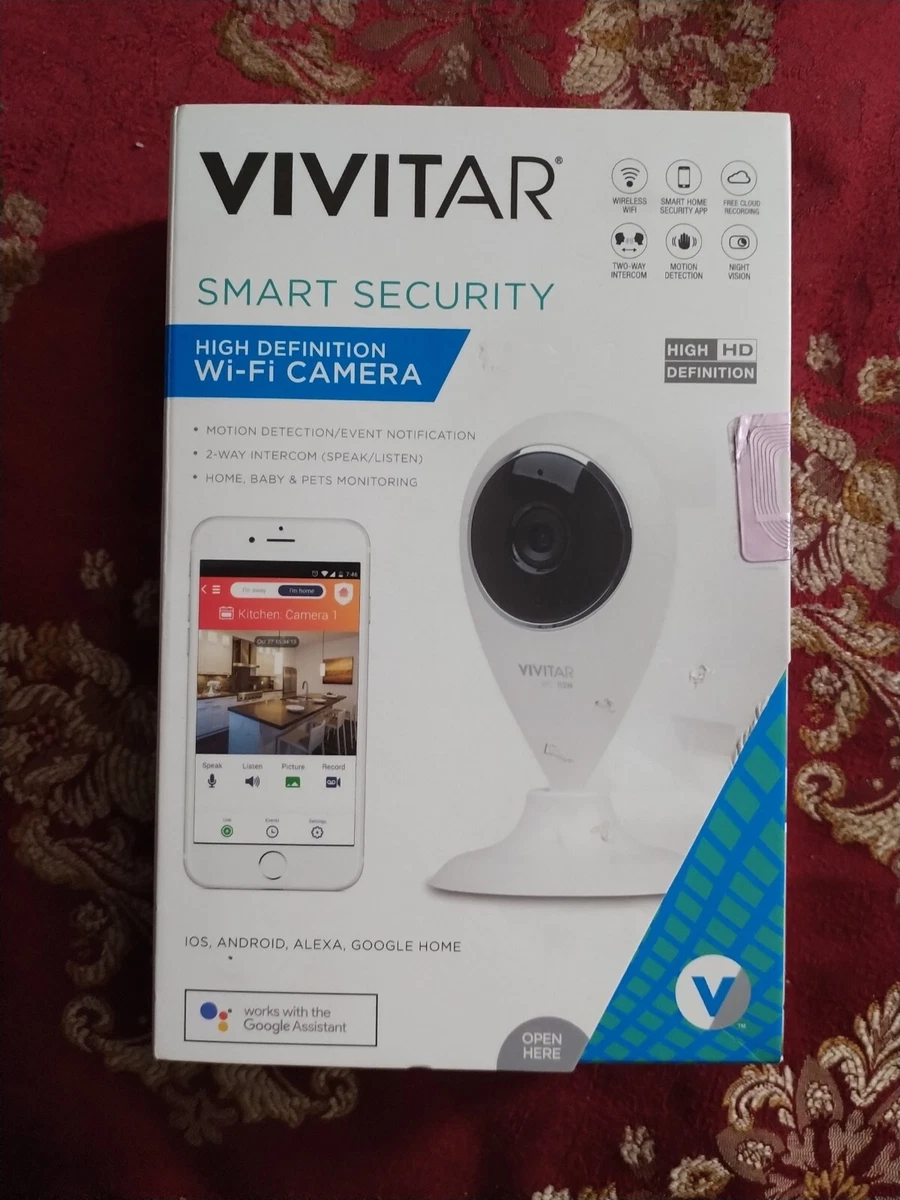 Vivitar Smart Security IPC112N WHT 720p WiFi Camera Two Way Motion Detection New
