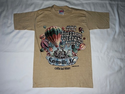 1982 Greenville SC Vintage Freedom Weekend Aloft T-Shirt Kids Youth Large 14-16
