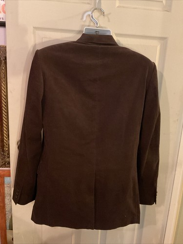 Perry Ellis Men’s Brown Corduroy Blazer Jacket - Picture 5 of 8