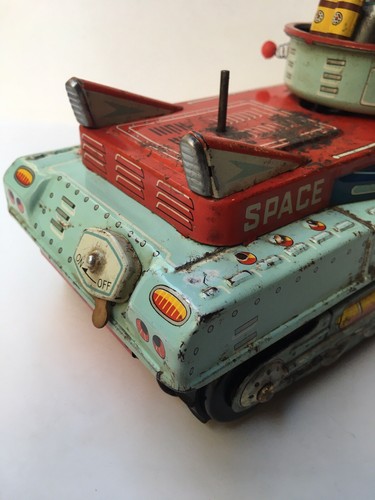 60s Yonezawa X-5 Tin Moon Patrol Vehicle Battery Operated toy rare - Picture 10 of 12