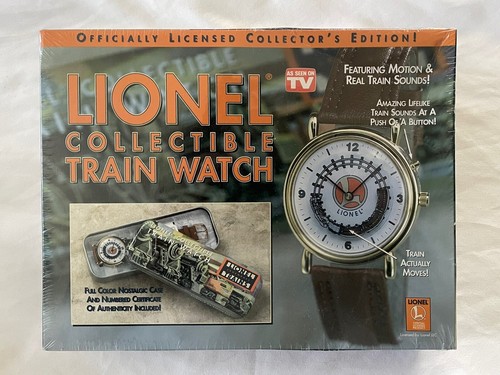 Lionel Collectible Train Watch New in Original Box w/Case, Instructions, & COA