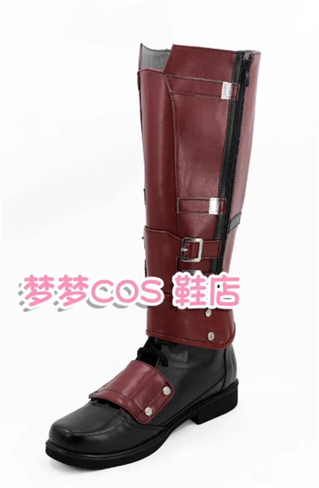 Marvel Deadpool 2 Boots Cosplay Party  Shoes Custom Long Boot Unisex   - Image 4 of 4
