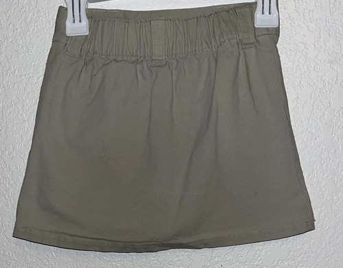 Lee Girls School Skirt Beige Sz 6X Lined Shorts - Picture 8 of 10