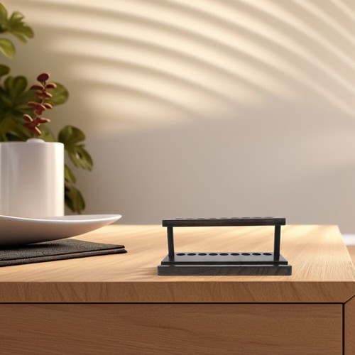 Wooden Pen Holder Office and Pencil with Phone Stand Fountain for Desk Display - Zdjęcie 8 z 12