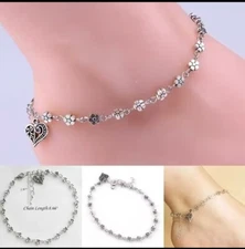 Heart-shaped Boho Anklet Flower Shape Anklet for Women