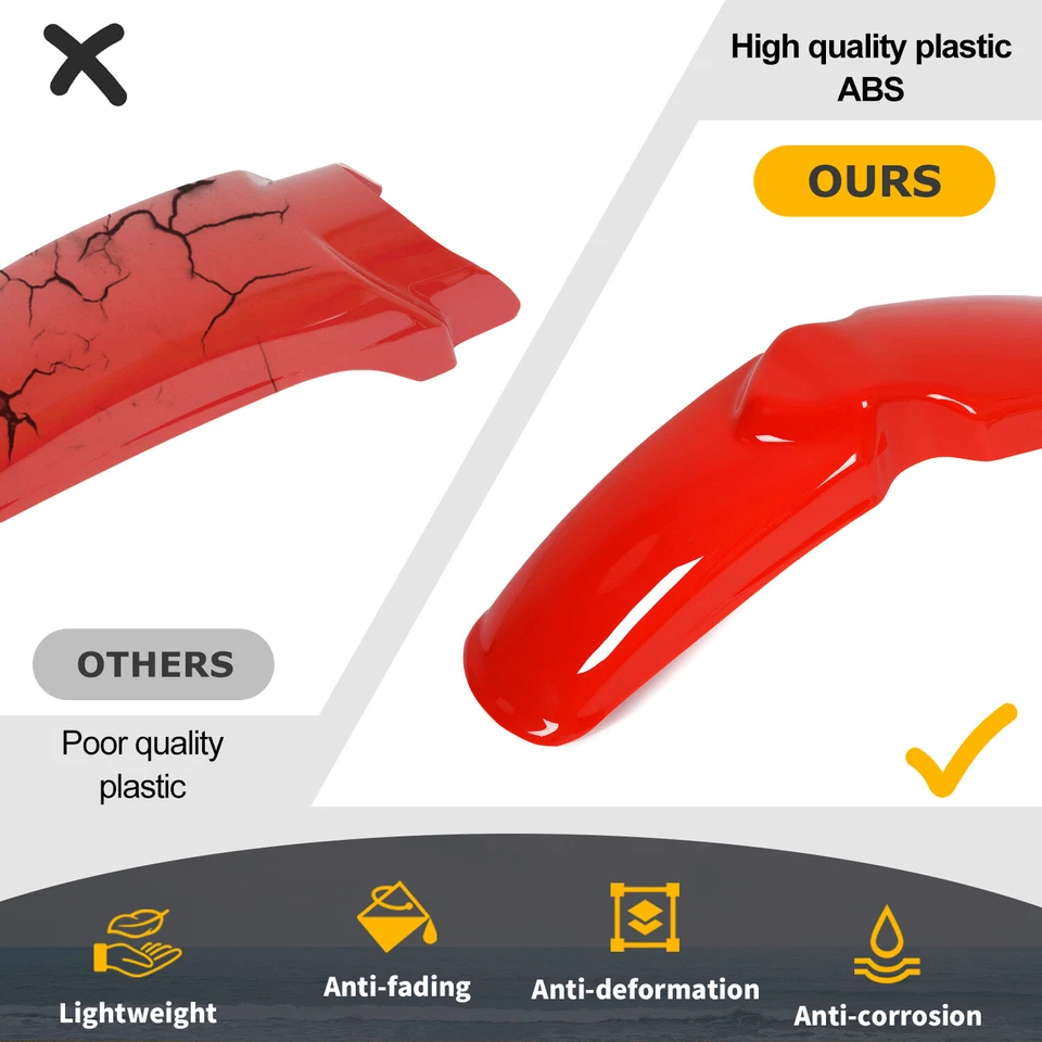 Kit de carenagem de carroceria de plástico para-lamas painéis laterais para Honda XR75 XR80 1977-1982 - Imagem 3 de 4