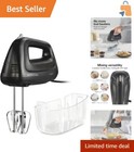 Compact and Lightweight 5-Speed Hand Mixer with Stainless Steel Beaters