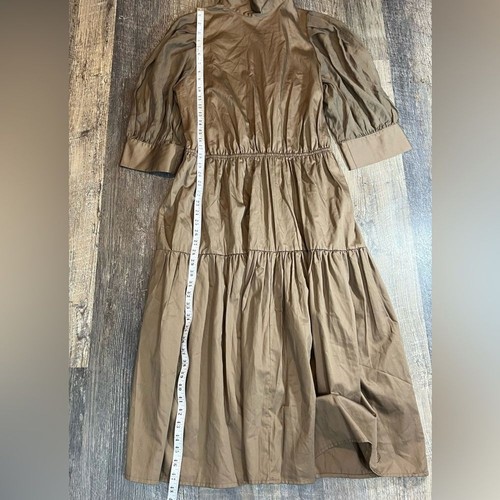 NWT Prologue Women's Brown 3/4 Sleeve Prairie Tier Midi Dress Size XL - Picture 11 of 15