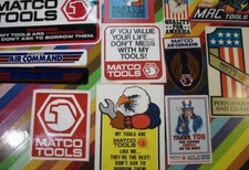vtg 1980s 1990s Tool brand sticker - Matco Mac work Americana