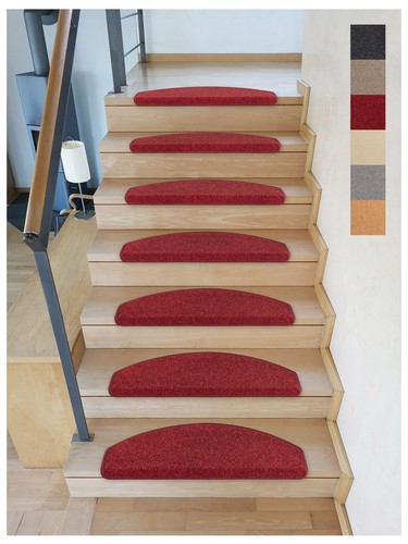 Stufenmatten Treppenteppich Vorwerk Toscana Halbrund in 6 Farben 14-30 Stck. - Bild 18 von 26