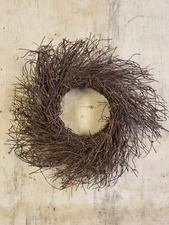 Natural Angel Vine Decorative Wreath 8 Inch Diameter NEW