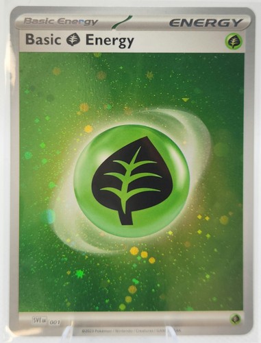 Basic Grass Energy (Cosmos Holo) 001 Sv01: Scarlet & Violet Base Set Holo - Picture 4 of 5