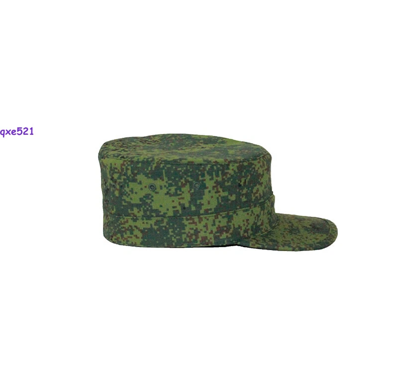 Russian Camouflage Fight Train Flat Topped Soldier Hat Outdoors Sunshade Hat - Image 4 of 4