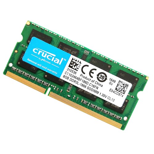 Crucial 8GB 1866MHz DDR3L SODIMM RAM PC3L-14900 Notebook Memory CT102464BF186D - Picture 4 of 4