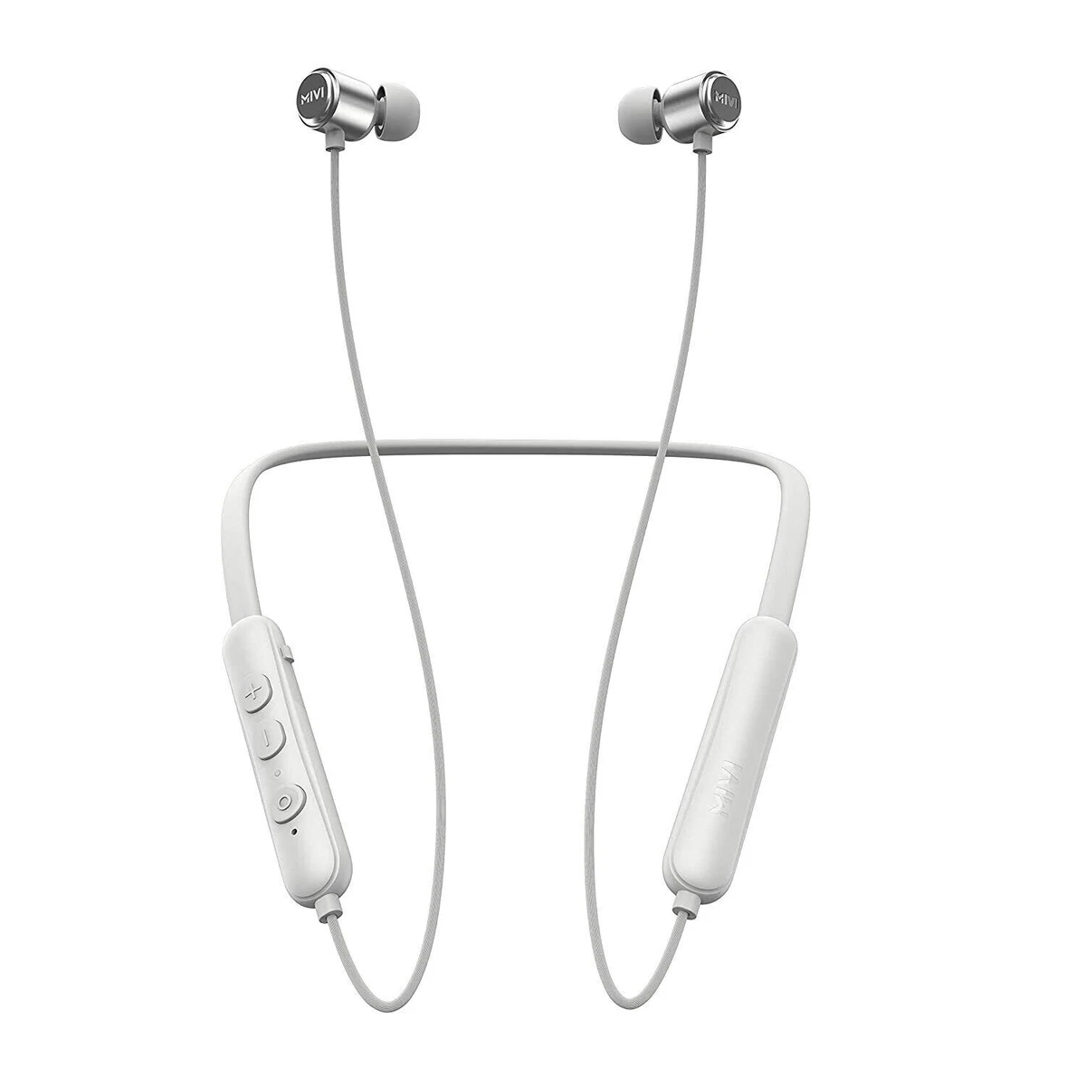 Mivi Collar Flash Bluetooth Wireless in Ear Earphones 24 Hrs Battery Life Grey
