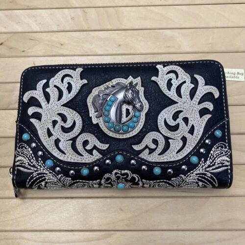 Carteras negro tachonado Montana West para Mujeres