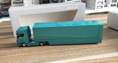 KengFai 1/64 Scania S730 V8 Transport Truck Diecast Car Model Blue/Silver/Red - Picture 9 of 20