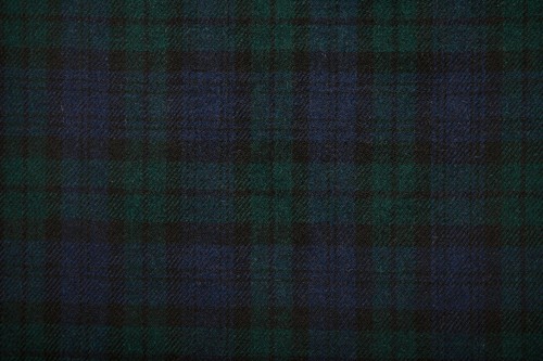 Harris Tweed Black Tartan Silver Plated Cufflinks - Picture 3 of 3