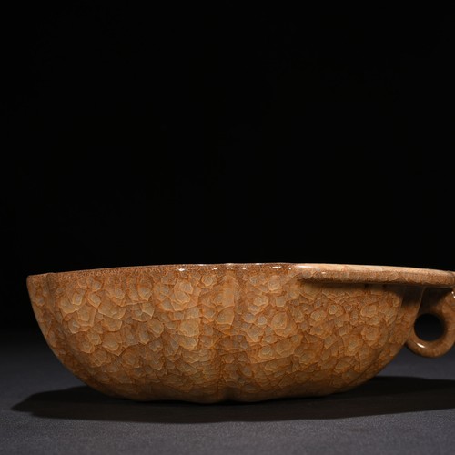 8.7" China antique song dynasty offcial kiln yellow glaze Ice crack Brush Washer - Picture 7 of 8