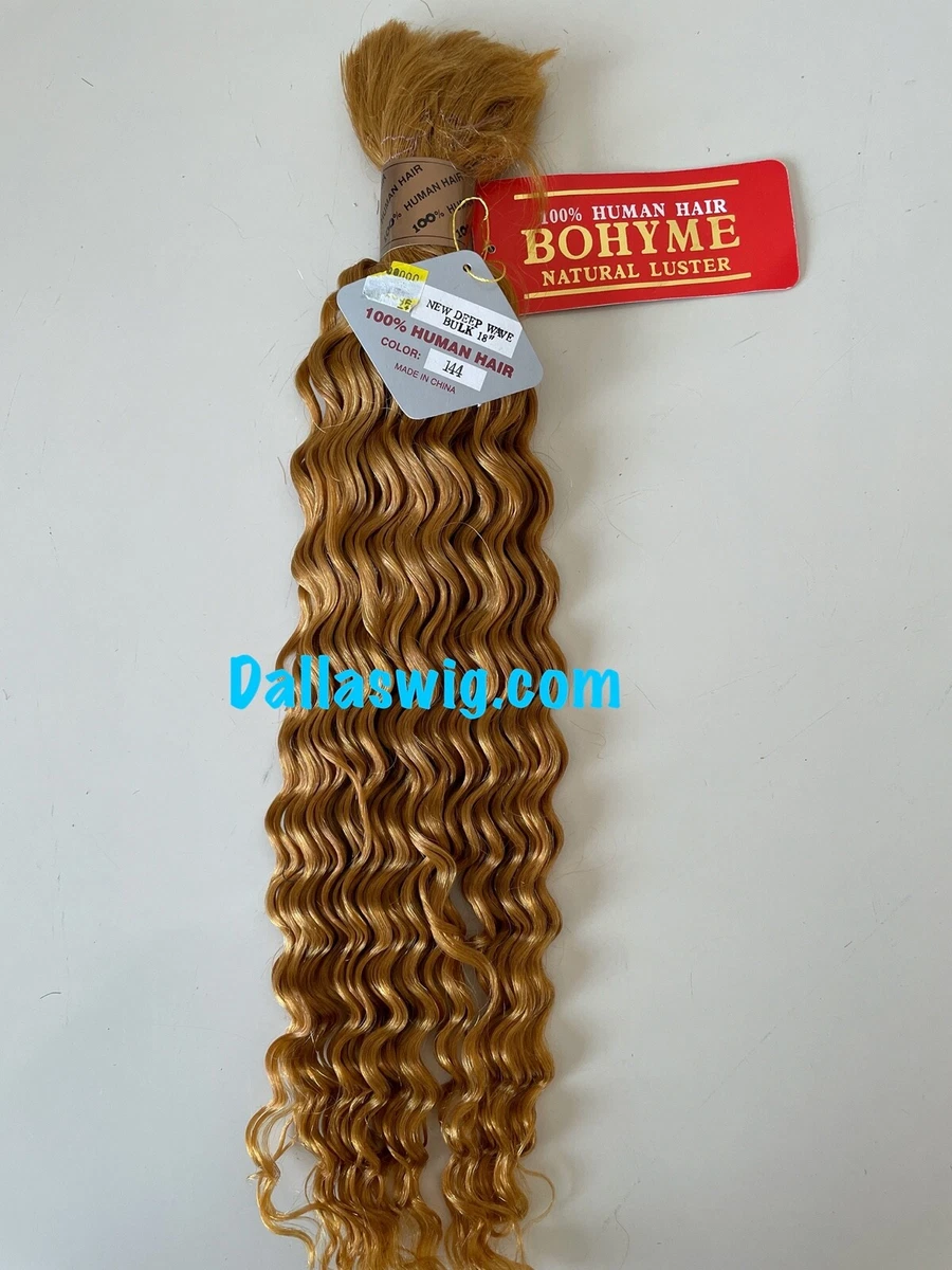 Bohyme Natural Luster 100% Human New Deep Wave Bulk Braiding Hair