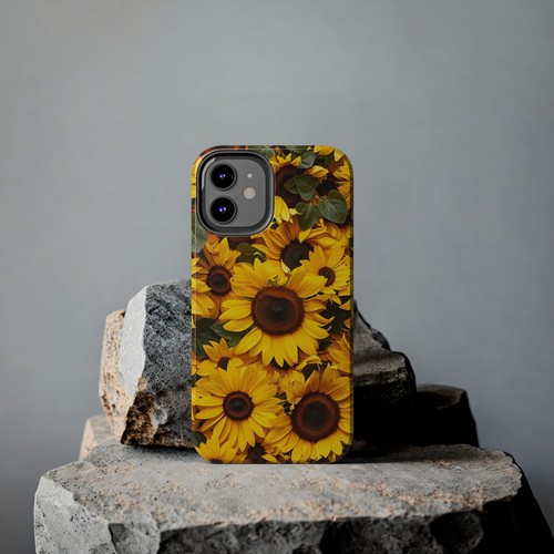Sunflower Themed Cool Phone Case for iPhone 16 15 14 13 12 11 X SE 8 iPhone Case - Picture 43 of 72