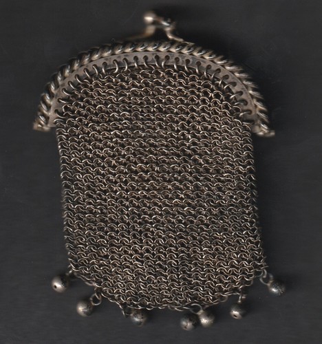 Porte Monnaie Ancien Maille Argent Poids 22,80 grs Diametre 55 mms au plus large - Imagen 2 de 2