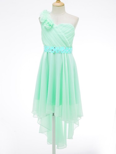 Kids Girls Dresses A-Line High Low Hem Bridesmaid Dress Wedding Evening GownS - Picture 84 of 120