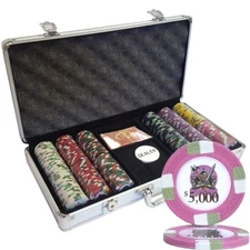 MRC POKER 300PCS KNIGHTS CASINO POKER CHIPS SET WITH ALUMINUM CASE