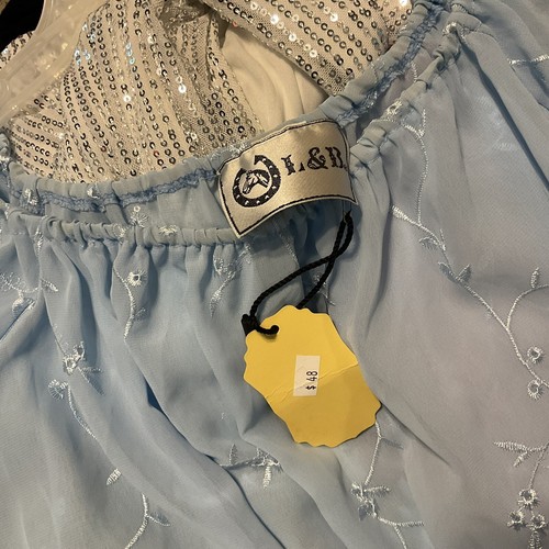 L&B Lucky & Blessed Gr. 3XL Babyblau Dessous Tunika Spitze bestickt Boho USA - Bild 3 von 3