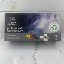 Winsor  Newton Professional Watercolor Field Pocket Set, 14pc New And Freeship