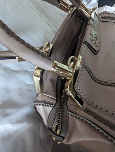 COACH MADISON PINNACLE ZIG ZAG PERFORATED LILY HANDBAG-PREOWNED - Picture 17 of 24