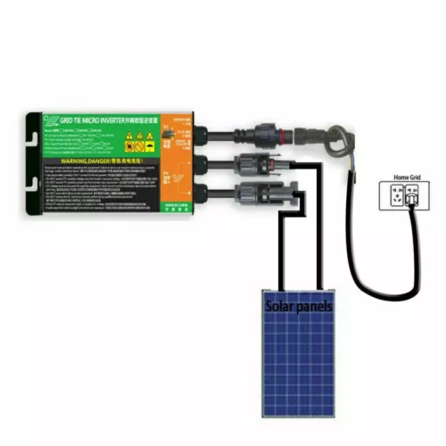 120-180W Solar Microinverter Grid Tie Inverter DC16-26V for 12V PV Panel 220VAC