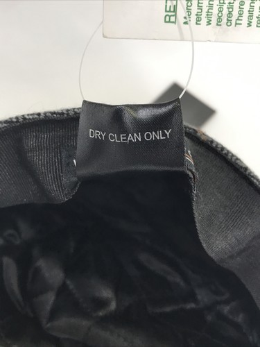 Vtg Style Mens M/L Newsboy Hat Ivy Cap Cabbie Wool Blend Plaid Gray Black Orange - Picture 9 of 10