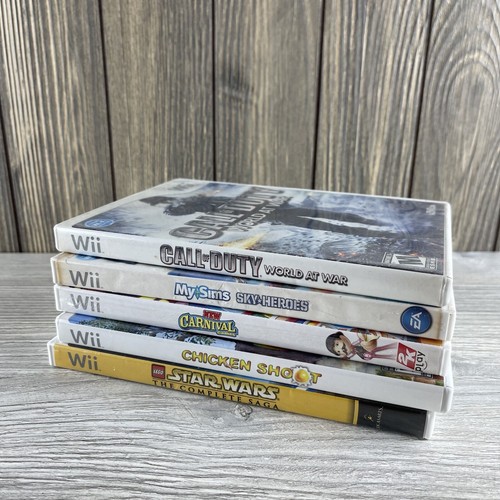 Lot of 5 Nintendo Wii Games Call Of Duty, Lego Star Wars, Carnival Games - Picture 9 of 22