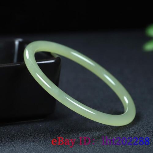 Pulseras de jade Hetian brazaletes naturales para mujer talismanes joyería de piedras preciosas - Imagen 3 de 6