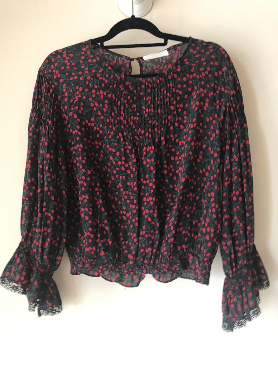 【関税＆送料込み】ChloAC Silk Lace Blouse Chloé - Girls Pink Lace Silk Blouse | Childrensalon Outlet