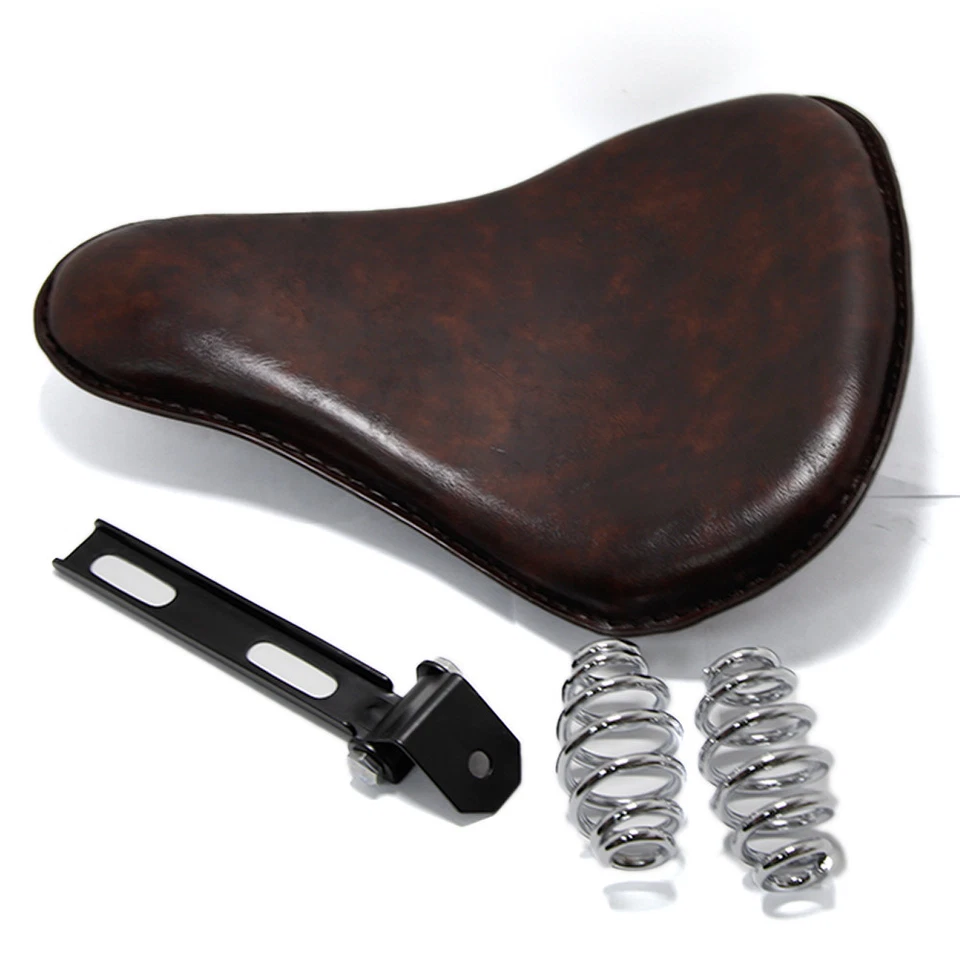 3-дюймовое одиночное сиденье с пружиной для мотоцикла Kawasaki Vulcan 500 750 800 900 Bobber - Изображение 4 из 4