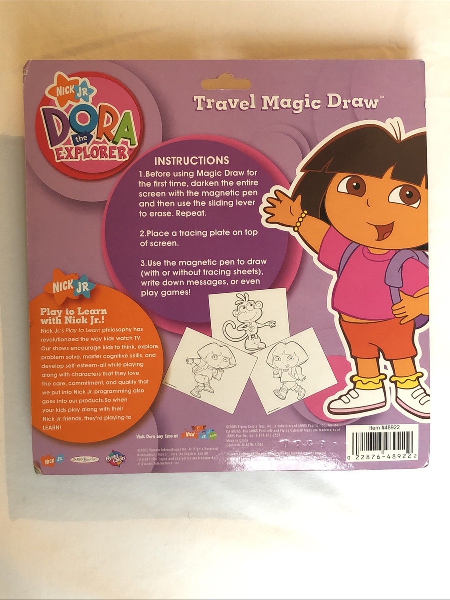 New DORA The Explorer TRAVEL MAGIC DRAW 2005 Nick Jr & JAKKS