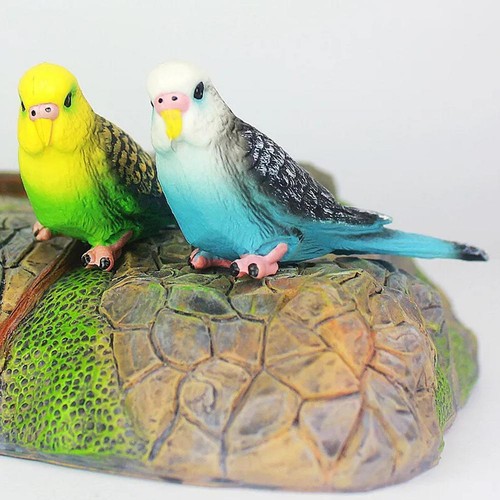 Pappagallo animale mod parrocchetto ondulato pappagallo uccello figura parrocchetto orno giardino uccelli D5H8