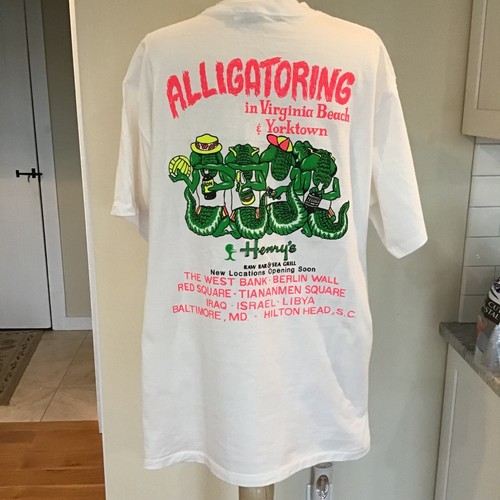 Henry’s Raw Bar & Sea Grill T Shirt Single Stitch USA XL New - Picture 3 of 4