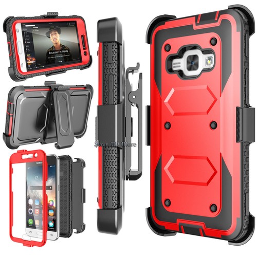 For Samsung Phone Shockproof Case With Belt Clip Kickstand + Screen Protector - 第 22/48 張圖片