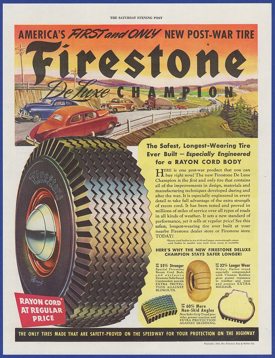 画材 1946 vintage AD for FISK Auto Tires Vintage 1946 Fisk Tires Print Ad | eBay