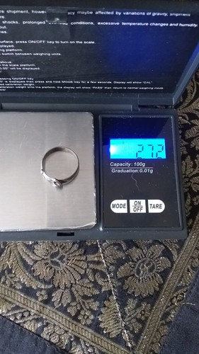 Antica fibbia in argento sterling 1901 Birmingham Hallmarks taglia UK O US 7 - Foto 9 di 9